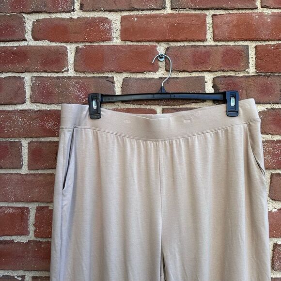 Express $60 Women’s tan High Waist Casual Stretch Comfort Lounge Pants XL NEW - Picture 2 of 5